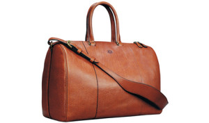 formal leather duffle bag