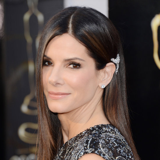 Style it up with a brooch like Sandra Bullock