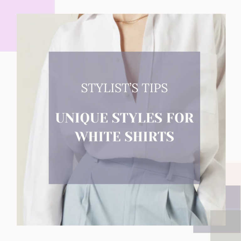 Unique styles for white shirts