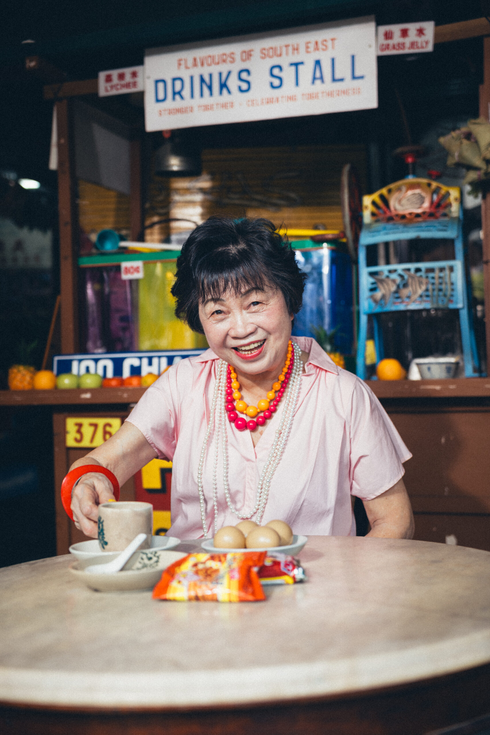 SG60 style Mdm Foo pastel and bold accessories